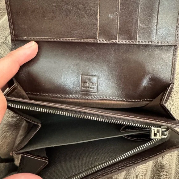 Fendi Jacquard & Leather Wallet - Picture 7 of 15